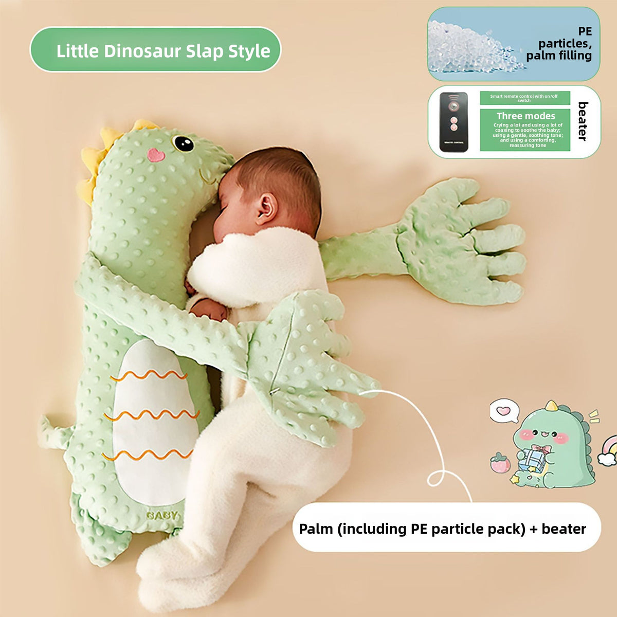 Dino Cuddle Pillow